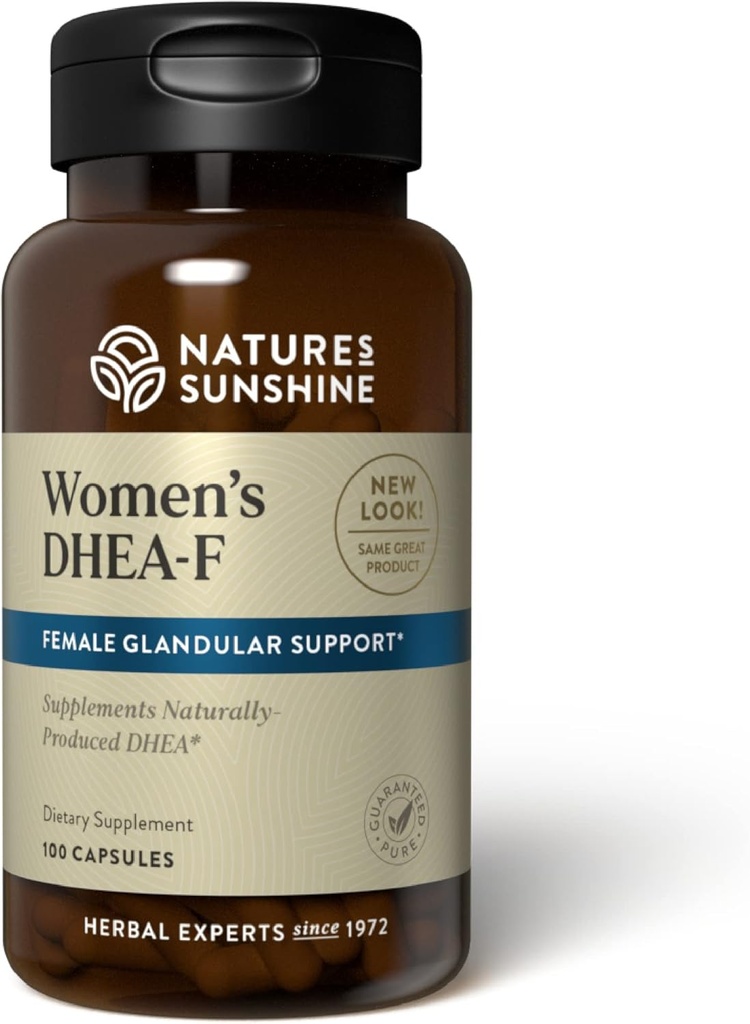Nature's Sunshine DHEA-F, 100 Kapseln | Formel für Frauen unterstützt Energie, Schlaf, gemeinsame Funktion, Stoffwechsel und Psychische Funktion