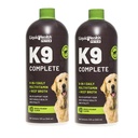 Animaux de compagnie LIQUIDHEALTH K9 Multivitamine liquide 8-en-1 complète pour chiens et chiots adultes seniors, tous en une formule complète Vitamines canines pour la peau et le manteau, santé articulaire, soutien immunitaire - USA Made (2 Pack)