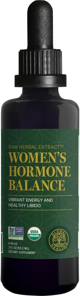 Global Healing Center - Equilibrio dell'ormone femminile Fuzion Organic Liquid Supplement Drops - Superior Vitality, Healthy Libido, Natural Sensual Response, Support Mood & Promote Metabolism Wellness