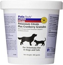Citrate de potassium Pala-Tech Plus Granules de canneberges 300 gm - Traitement UTI pour chat et chien - Suppléments de tract urinaire pour chien pour la prévention de la pierre de Bladder (Fabriqué aux États-Unis)