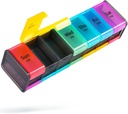 Organisateur Extra Large Pill 2 fois par jour, Organisateur Big Weekly Pill Box, Énorme 7 Jours, AM PM Pill Case, Giant Daily Pill Container avec 14 Compartiment pour tous les Meds (Double-Sided)