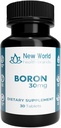 Boron 30mg Mineralische Ergänzung - Soft-Pressed Tabletten Schilddrüse Unterstützung Fast Absorption Formel (30)