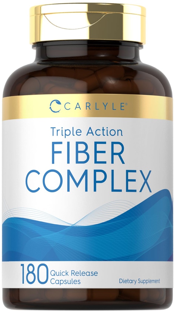 Carlyle Fiber Complex | 180 Kapseln | Non-GMO Ergänzung | Triple Action Fiber