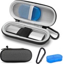 Etui pour moniteur personnel EKG KardiaMobile 1L 6L, étui de transport pour AliveCor Kardia Heart Monitor EKG/ECG, organisateur portable de stockage de sac de moniteur de fréquence cardiaque avec Pill Box & Carabiner Clip