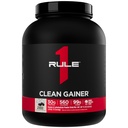 Règle 1 Gaineur propre - Formule de gain de maigre à haute protéine avec 560 calories, 30g de protéines de plein spectre, plus de 90g de glucides, moins de 6g de gras (15 portions, cookies et crème)