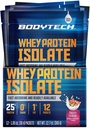 BODYTECH Whey Protein Isolate Powder - Fruchtiger Getreide (Twelve 1.04 oz. Packets)