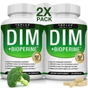 Dim Supplement 910 mg Plus BioPerine Complex - Diindolylmethan zu unterstützen Hormon Balance und Estrogen Metabolismus, hilft mit Menopause Acne PCOS besser Skin Bodybuilding, für Männer Frauen, 60 Kapseln