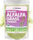 XPRS Nutra Organic Alfalfa Powder - Premium Vegan Supplement Rich in Calcio, Antiossidanti, Vitamine - Farmer Alfalfa Supplemento per bambini e adulti - Vegan Friendly Healthy Leaf (4 oncia)