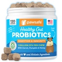 Probiotiques pour chiens, Miel Chicken Flavor, 120 Mâches douces pour la santé digestive et gorgée, supplément de soutien immunitaire, dégazage, anti-diarrhée, aide avec les allergies, l'estomac relevé, la peau de levure et de démangeaison