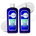 EPSOM-IT Soothing Muscle Lotion - Epsom Salt Magnesium Sulfate Cream Arnica for Muscle Stiffness, Topical Magnesium Lotion, Fornire comfort per gambe, ginocchio e piedi, 8.0 oz., 2-Pack