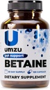 UMZU Betaine HCI-Ergänzung | Verdauungsunterstützung, Magenkomfort, Nährstoffabsorption & Herz-Kreislauf-Unterstützung | Natürliche Verdauung & Gut Gesundheitshilfe (120 Kapseln)