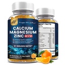 (2 Pack) Calcium Magnesium Zinc Gummies con Vitamina D3, K2, B12 & B6 per Adulti, Zucchero Gratuito Magnesio Glycinate con Integratore di Moss del Mare di Potassio, Citrato di Calcio per Bone Mood & Sleep Support