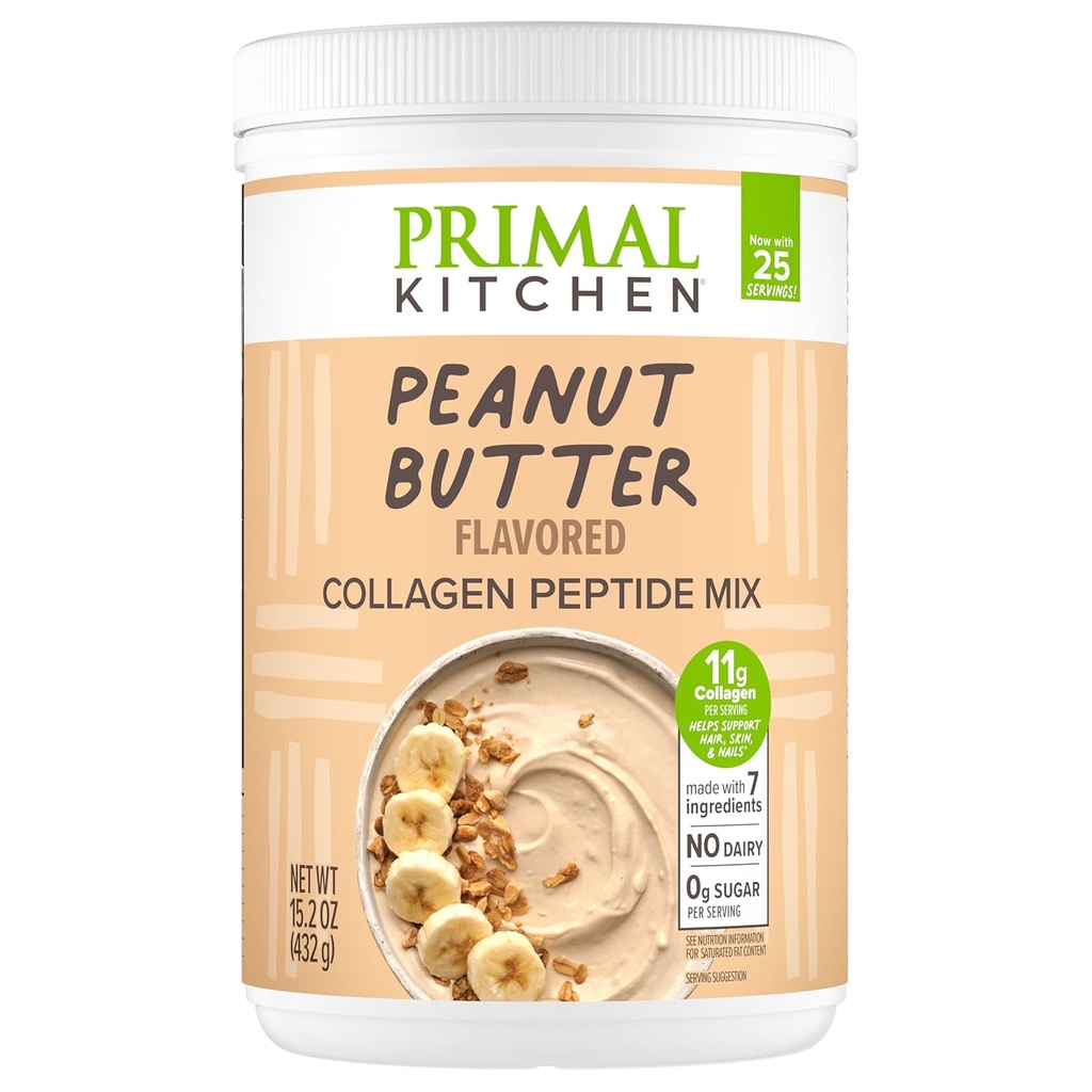 Primal cucina arachidi burro a base di agrumi di collagene Fuel® Drink Mix, Peptidi di collagene, No Latticini, 14.3 once