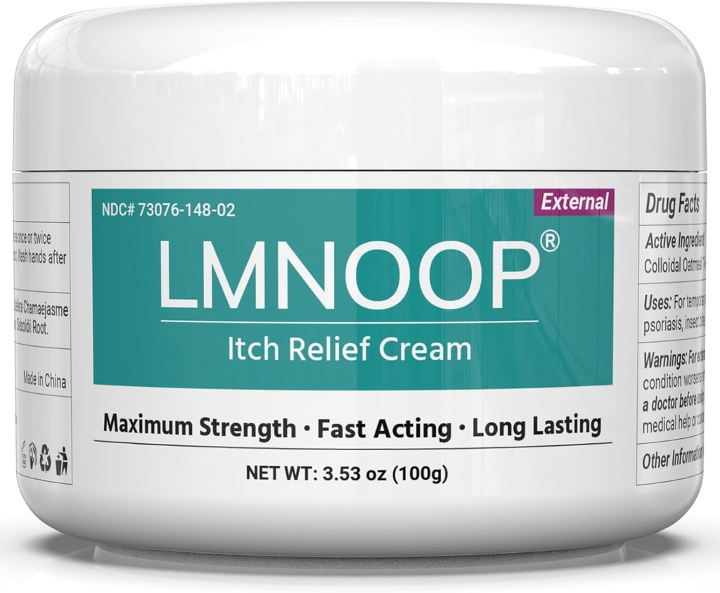 Crema Anti Itch, Unguento Anti-Itch Extra Forza, Allevia Rashes e prurito Causato da Insect Bites, Abbronzature, Capelli Pet, Allergie di contatto della polvere, e Veleson Ivy, Rovere di Poison e Poison Sumac 3.53OZ