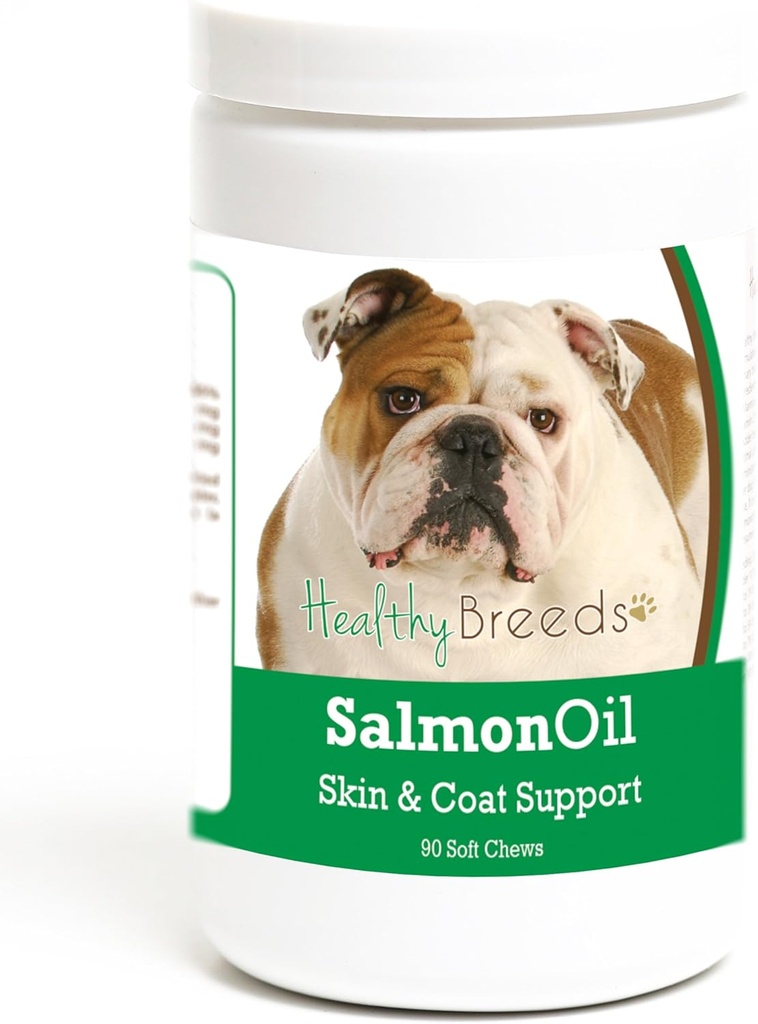 Gesunde Rassen Bulldogge Lachsöl Weiche Käse 90 Count