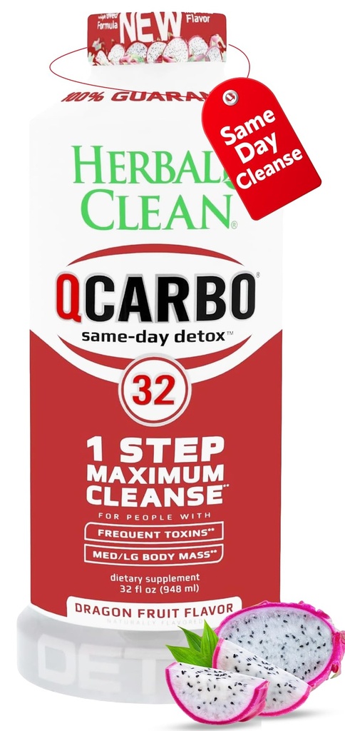 Nettoyez à base de plantes une boisson de désintoxication de même jour, Saveur de fruits dragons, 32 Fl Oz