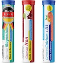 T&D German Mineral Plus Confezione 60 Serve - Vegan, Zero Sugar - Bevande Tabelle Effervescenti - Iron, Calcium, Magnesium Pharma - Made in Germany