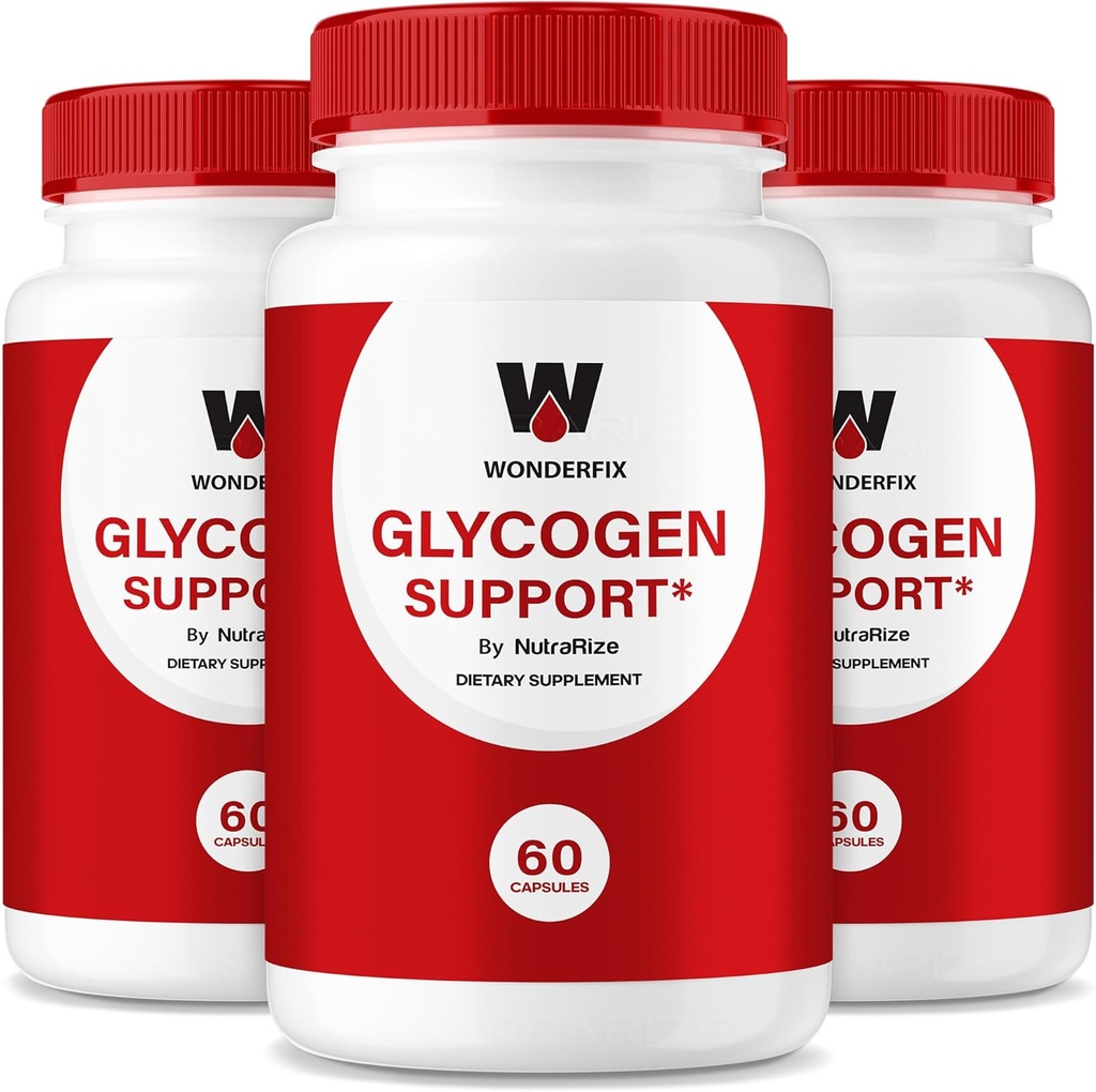 (3 Pack) Wonderfix Glycogen Support Capsules - Offizielles Wonderfix Glycogen, um stabile gesünde Levels, Glycogen Support Advanced Blood Diätary Supplement, Wonder Fix Bewertungen (180 Kapseln)
