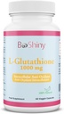 L Glutathione Pelle Illuminazione Pillole di Illuminazione 1000 mg Antiossidante Antiinvecchiamento per sostenere la salute del fegato & Detox Aiutare Immune & Funzione del cervello Ridurre Danno radicale gratuito Vegan 60 capsule