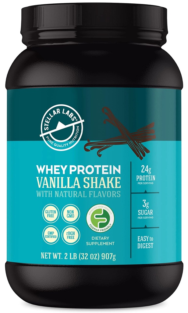 Stellar Labs Whey Protéine poudre avec BCAA's & Whey Isolate.