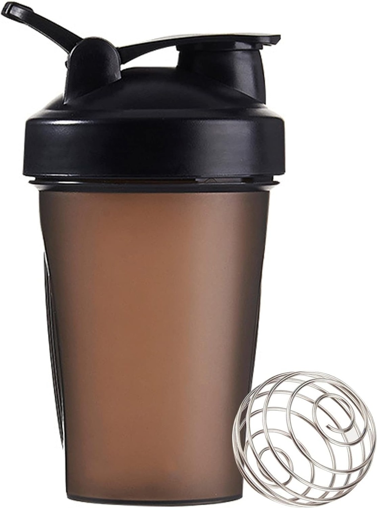 Shaker Bottiglia 12oz Protein Shaker Bottiglia di plastica per l'allenamento pre e post con Twist e Lock Protein Box Storage, Bottiglia di fitness portatile per gli appassionati di fitness Atleti (nero, 12 oz)