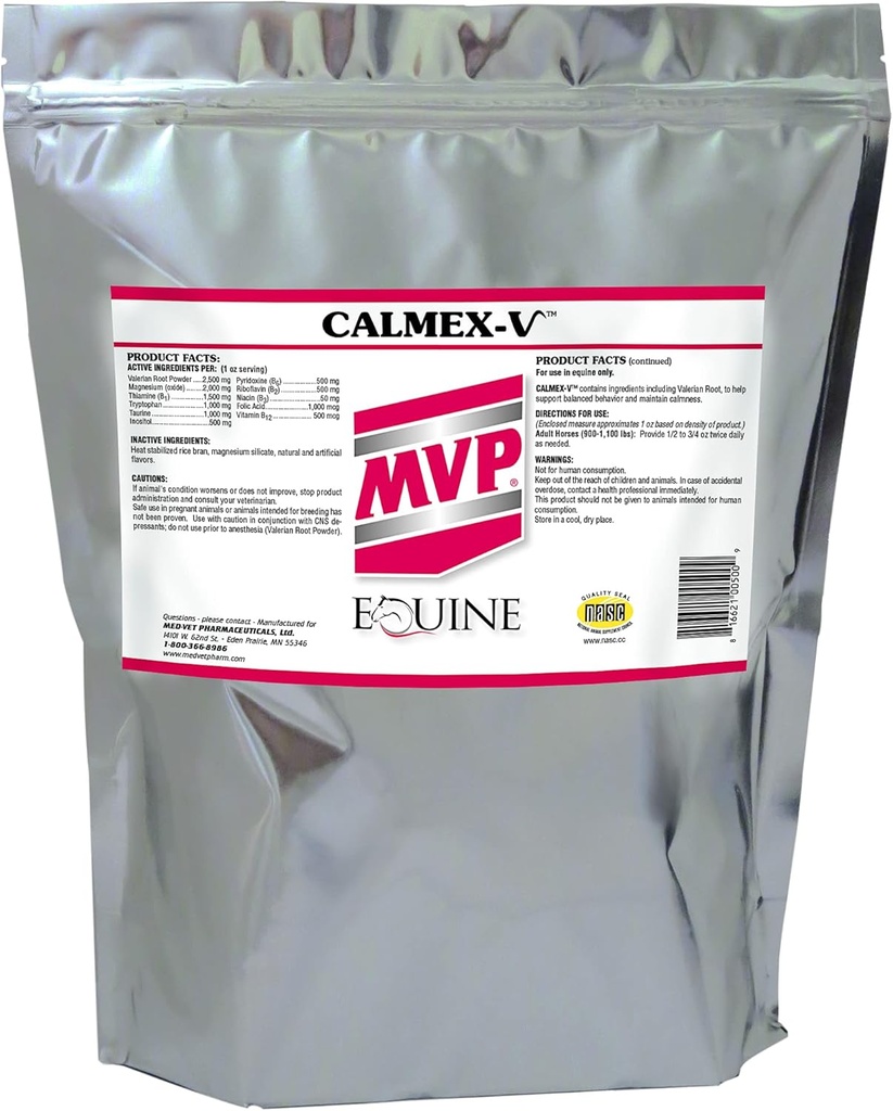 Calmex-V (10lb) Beruhigende Unterstützung für Pferde.