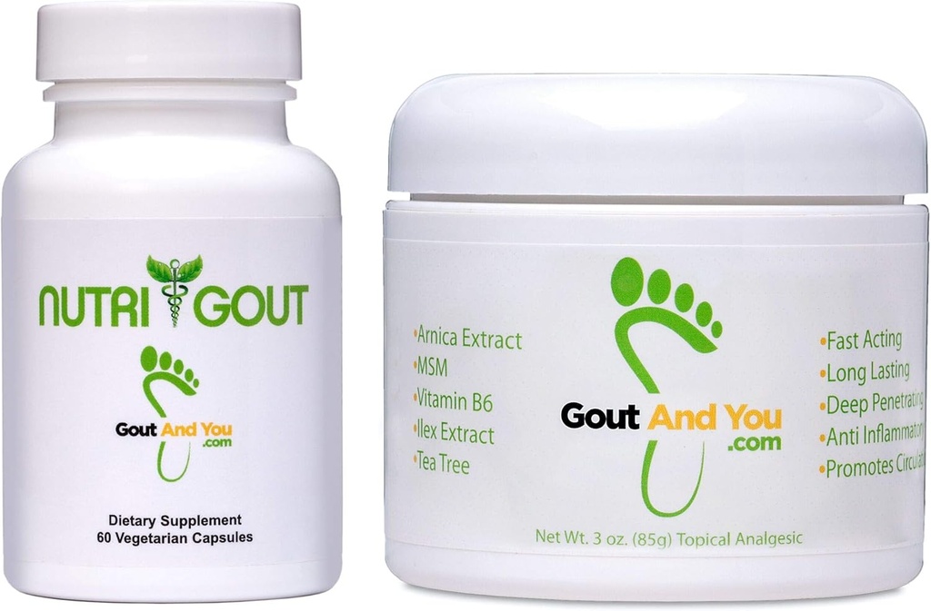Nutrigout und topische Analgetik Joint Discomfort Cream