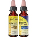 Giorno dei bambini e notte Bundle, Bach RESCUE Remedy Kids Dropper [e] RESCUE Sleep Kids Dropper- 2-Pk, Stress Relief & Sleep Support with Natural Flower Esssences, Homeopathic, Formula non alcol, 10mL Ea