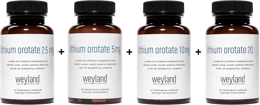 Orotate de lithium 2,5mg + 5mg + 10mg + 20mg