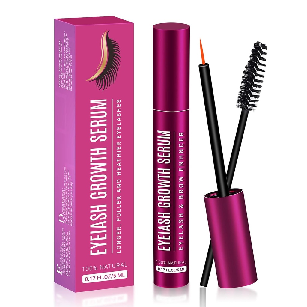 Lash Serum 5ML für Wimpernwachstum - Premium-Formel für längere, Fuller und Thicker Lashes - Entfesseln Sie die Kraft der Natur für Mesmerizing Results