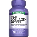 La verità della natura Multi Collagen Peptides capsule | Tipi I, II, III, V, X | 2000 mg | 90 Conte | Keto Friendly | Non OGM e Gluten Supplemento gratuito