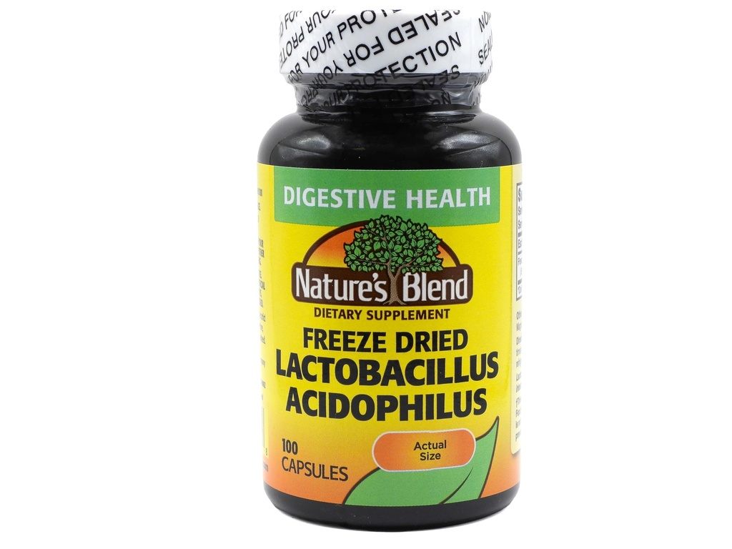 Gel séché Lactobacillus Acidophilus 100 Caps