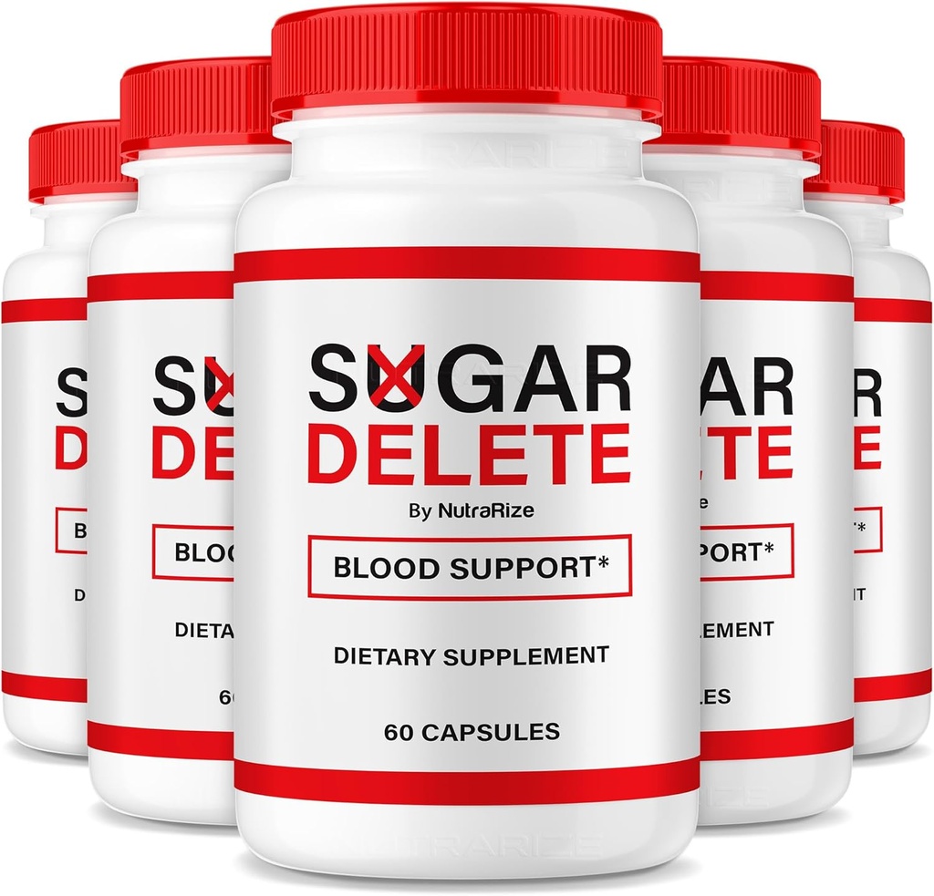 NutraRize (5 Pack) Zucchero Elimina capsule, Formula di supporto ufficiale per la salute generale, Zucchero Elimina pillole per mantenere livelli stabili sani, Premium SugarDelete Pastillas Review (300 capsule)