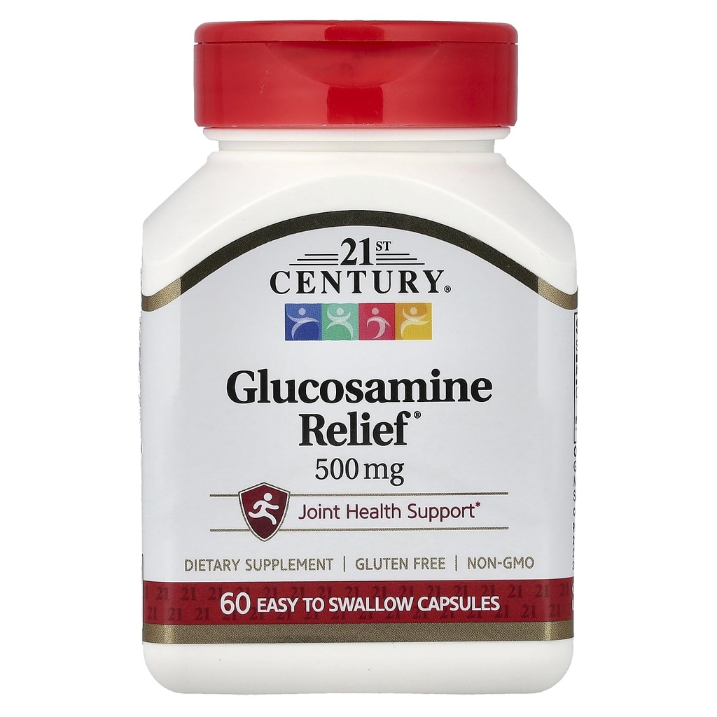 Glucosamine Relief aus dem 21. Jahrhundert, 500 mg, 60 leicht zu schlucken Kapseln