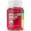 Gommies de vinaigre de cidre de pomme - Vitamines organiques de vinaigre de cidre de pomme pour la santé digestive, le métabolisme et le soutien de la gueule - 60 Compte - Vegan, non-OGM, sans gluten - Delicious Flavor & No Harsh Taste - 1 mois approvisionnement