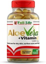 Full Life Aloe Vera + Vitamin E, 60 Breakable Capsules - Moisturising, Anti-aging - healthy skincare