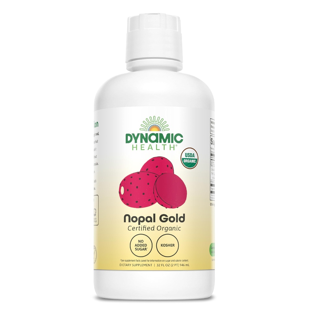 Dynamische Gesundheit Nopal Gold, Bio, keine Zusatzstoffe, Antioxidans Unterstützung, Vegan, Glutenfrei, Non-GMO, 32 Fl oz