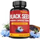 Pure Black Capsules en poudre 750mg - Supplément Premium pour l'immunité, le digestif, la peau, les cheveux et l'équilibre corporel - 90 pilules pour 3 mois d'approvisionnement
