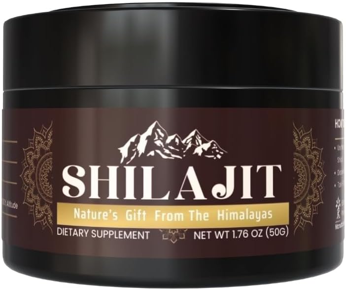 Reine 100% Himalayan Shilajit, Weiches Harz, Organisch, Extrem potent, Fulvic Säure (1.76 oz.)