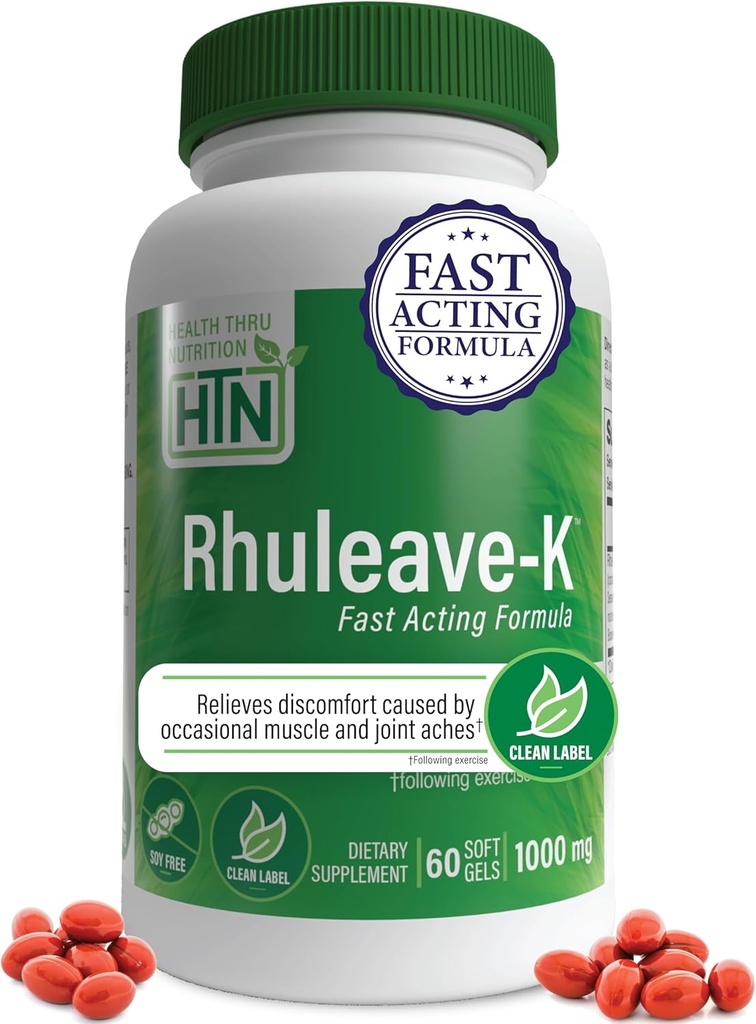 Santé Thru Nutrition Formule aiguë Ohio Rhuleave-K 1 000 mg Curcumine, Boswellia et huile de graines de sésame noir