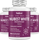 NuBest White - Supporte une peau belle et radiante avec du glutathion, extrait de chardon de lait, L-Cysteine, herbes précieuses et vitamines (3 pack)