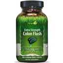 Irwin Naturals Extra Strength Colon Flush Rapido & Potente Digestivo + Sostegno di costipazione Supplemento con Psyllium, Acai, Triphala + Orto Botanici Soothing - 60 Liquid Softgels