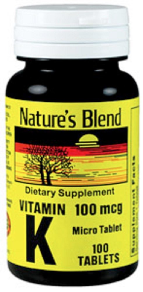 Nature's Blend Vitamin K 100Mcg Tabletten 100 Ct