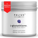 Ultra ad alta resistenza L-Glutathione 98% Supplemento per la pelle di Glowing - Supplementi di collagene per le donne e gli uomini - 500 mg di Formula concentrata, Integratore di Glutathione ridotto - 120 capsule
