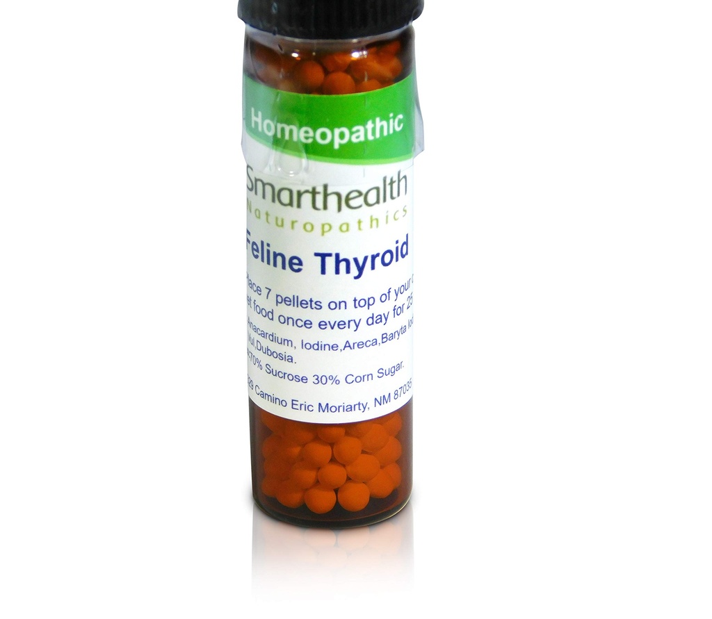 Feline Thyroid. Alle Schilddrüsenprobleme. Homöopathische natürliche Formel.