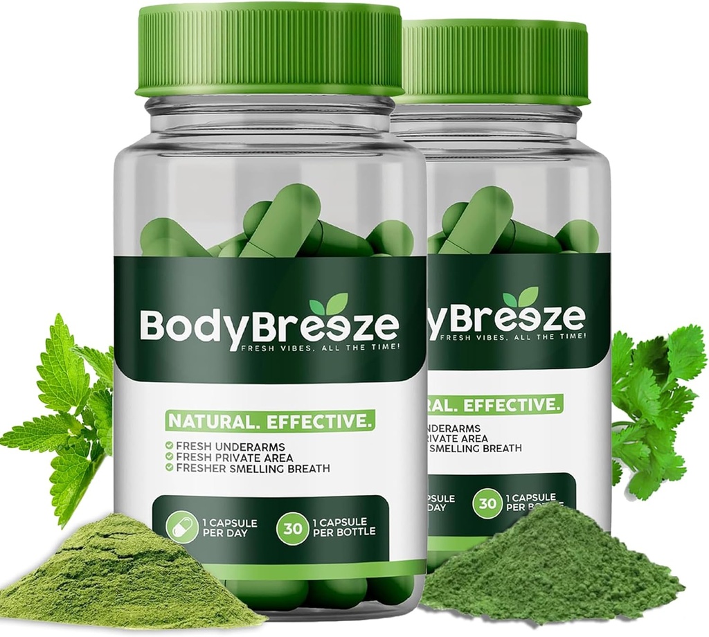 Supplément Déodorant Interne de Chlorophylle Naturel 60 Capsules pour le contrôle de l'odorat corporel, la santé Gut et la respiration fraîche.