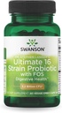 Swanson Dr. Stephen Langer's Formula - Natural Probiotic w/Prebiotic FOS - 16-Strain Supplement Förderung Verdauungsunterstützung w/ 3.2 Billion CFU pro Kapsel - (60 Veggie Kapseln)