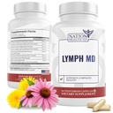Lymph MD - Lymphatic Drainage Supplement - with Bromelain, Echinacea, Burdock Root, Dandelion, Rutin, Kelp & More - Lymph System Support for Women & Men - 60 Capsules