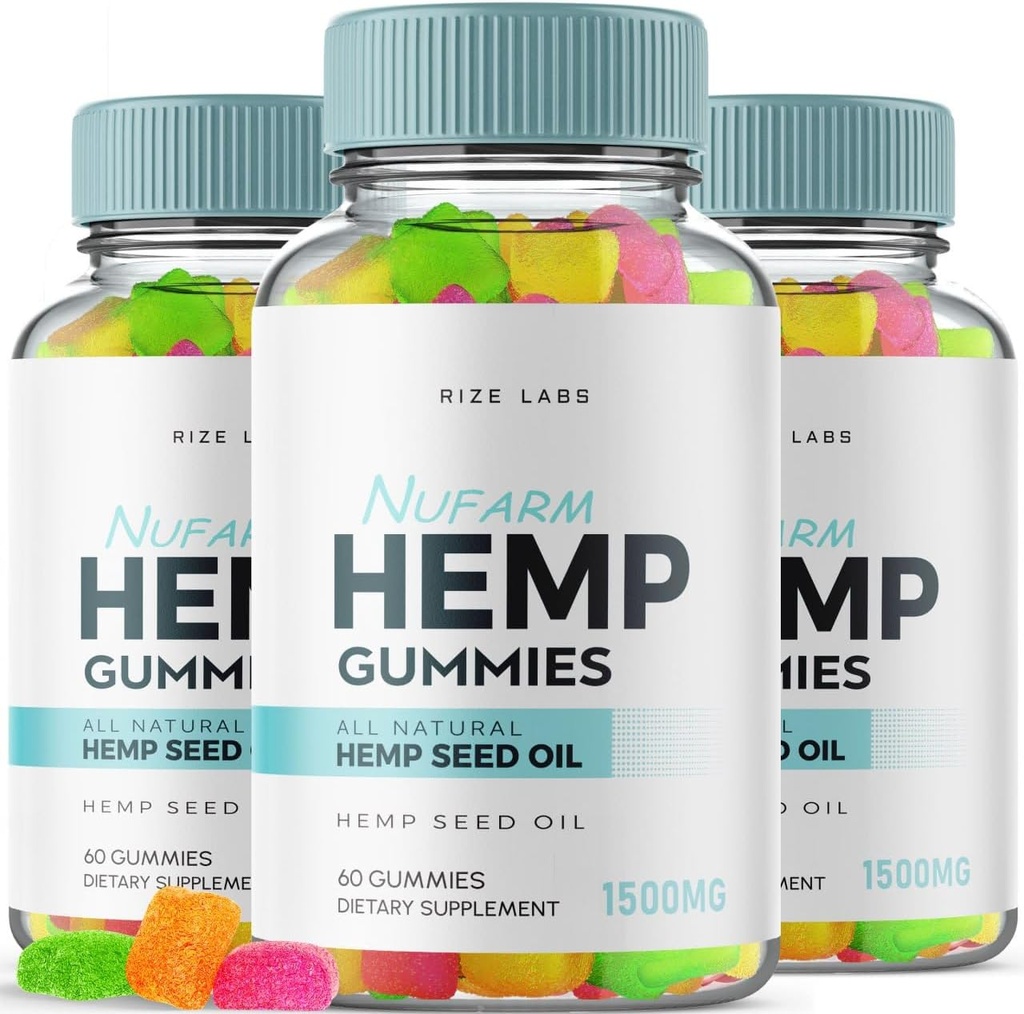 rize labs (Pack mit 3 Nufarm Gummis, Erweiterte Formel Gummy für besseren Schlaf, Beilage zur Unterstützung Gesamtkörperbalance, Gummie für gesunden Geist und Körper, Nu Farm Gomitas Review (180 Gummis)