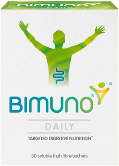BIMUNO Original - Tägliche präbiotische Nahrungsergänzungsmittel. Gut Health Support für Männer, Frauen, Kinder & Bifidobacterium Culture. Hoch in Fibre. Probieren Sie kostenlos, Vegetarisch, Glutenfrei | 1 Packung (30 Beutel)